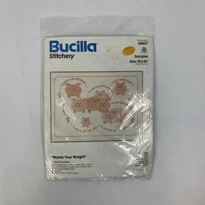 Bucilla Stitchery Longstitch Kit 48837 Watch Your Weight 12” X 16” New Sealed